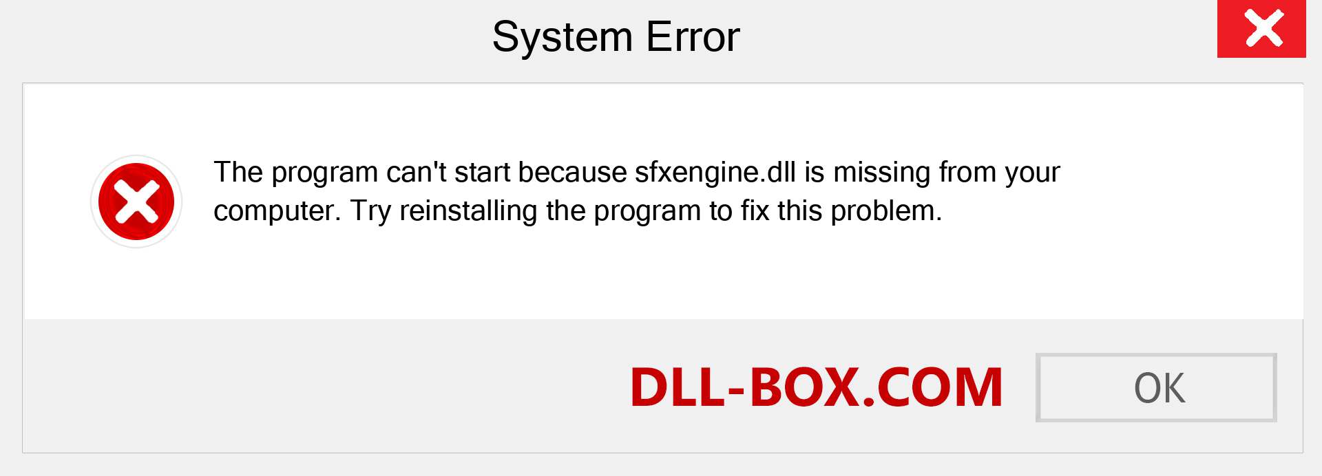  sfxengine.dll file is missing?. Download for Windows 7, 8, 10 - Fix  sfxengine dll Missing Error on Windows, photos, images