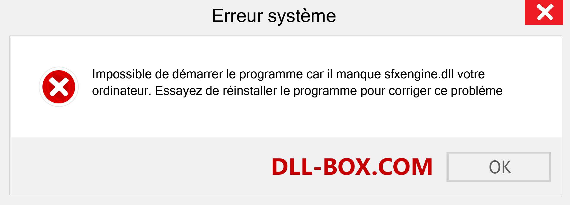 Le fichier sfxengine.dll est manquant ?. Télécharger pour Windows 7, 8, 10 - Correction de l'erreur manquante sfxengine dll sur Windows, photos, images